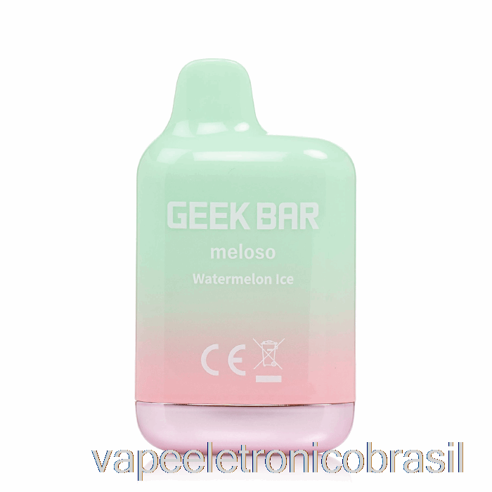 Vape Recarregável Geek Bar Meloso Mini 1500 Descartável Melancia Gelo